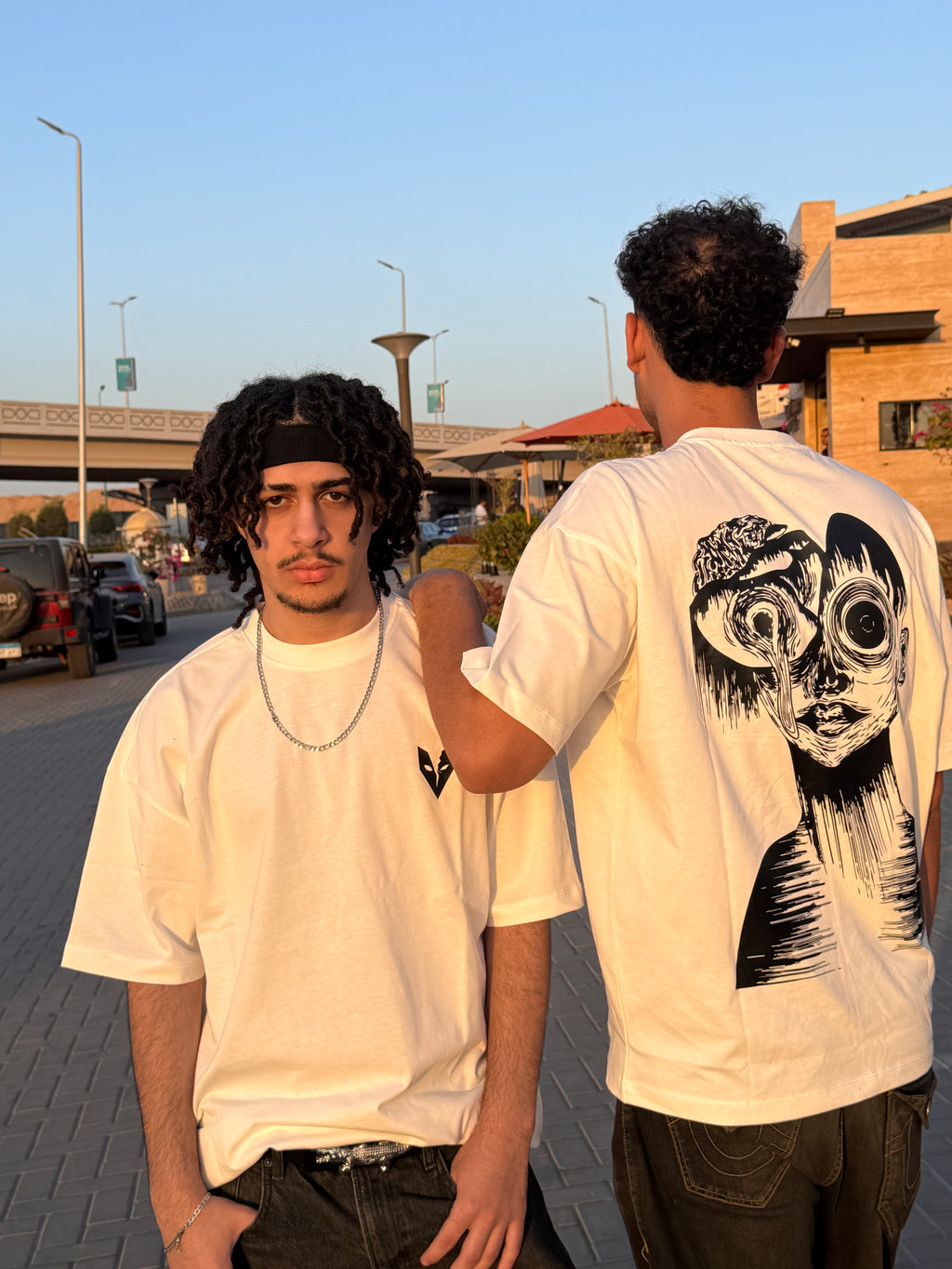 Insomnia Black/White Oversize Unisex T-shirt