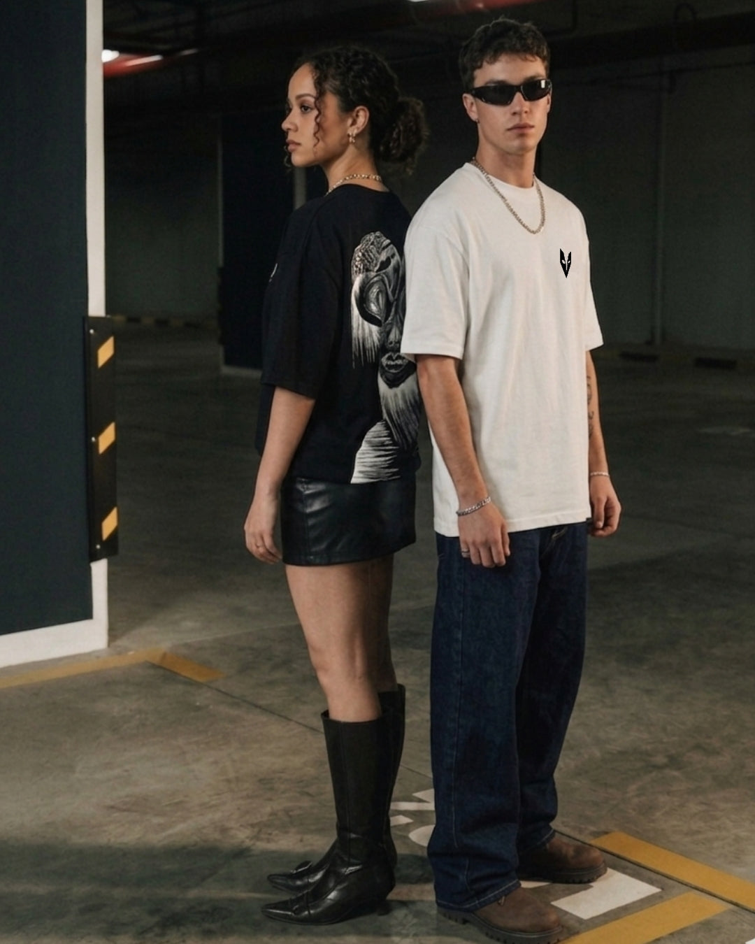 Insomnia Black/White Oversize Unisex T-shirt