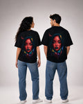 Eurynome Black Oversize Unisex T-shirt.