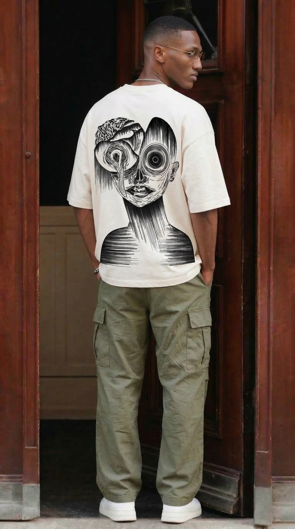 Insomnia Black/White Oversize Unisex T-shirt