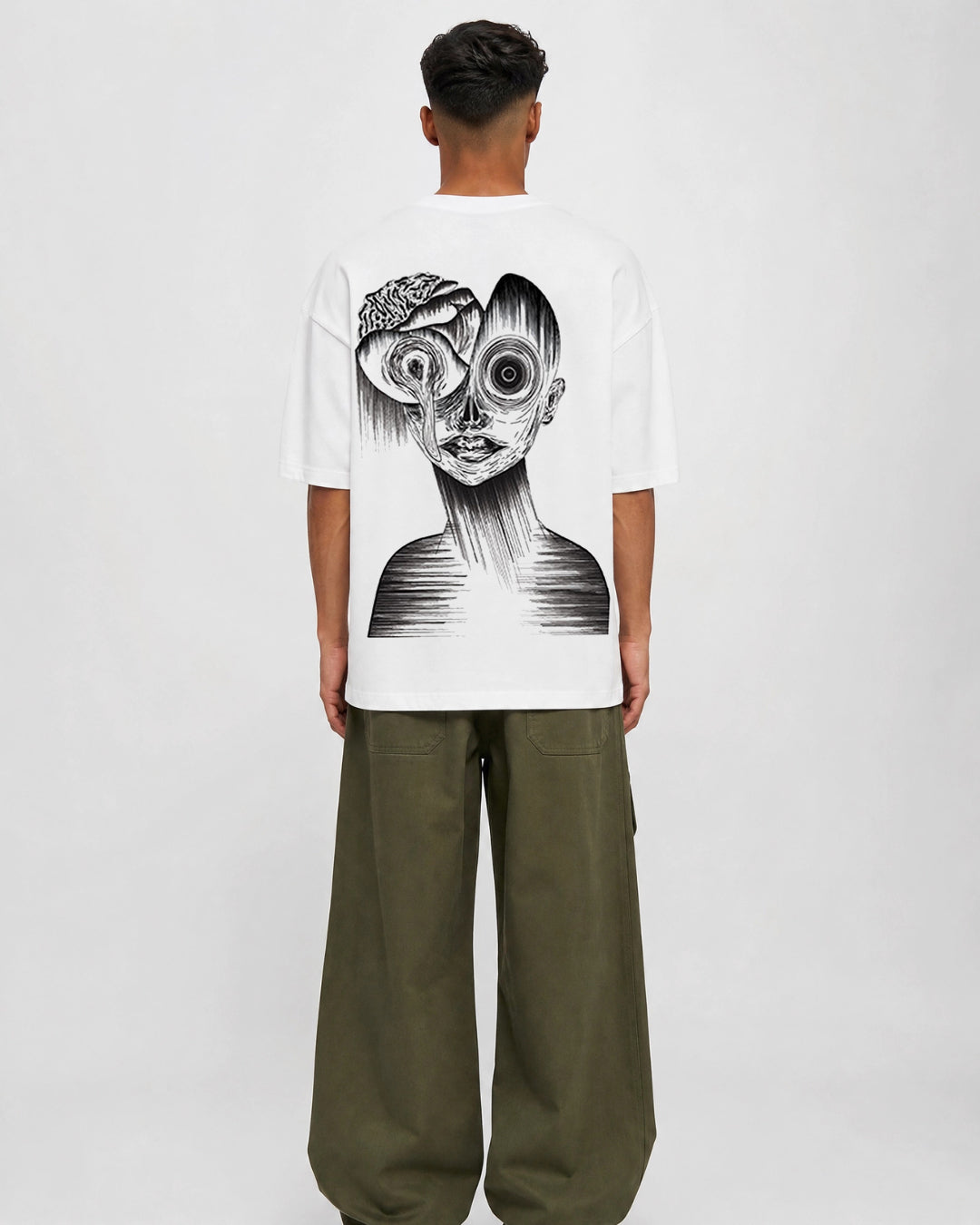 Insomnia Black/White Oversize Unisex T-shirt