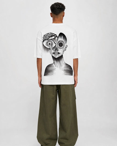 Insomnia Black/White Oversize Unisex T-shirt